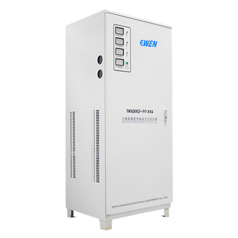 90KVA Trzyfazowy stabilizator napięcia Automatyczny regulator napięcia z technologią serwomotora do maszyny do cięcia laserowego